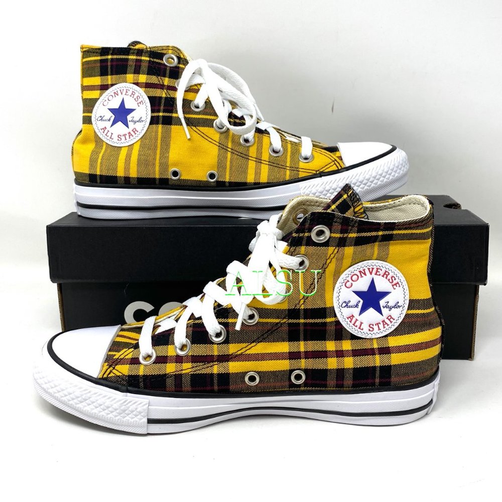 Converse Chuck Taylor All Stars High Top Yellow Women's Size 7 Piece 167412F - Picture 2 of 8